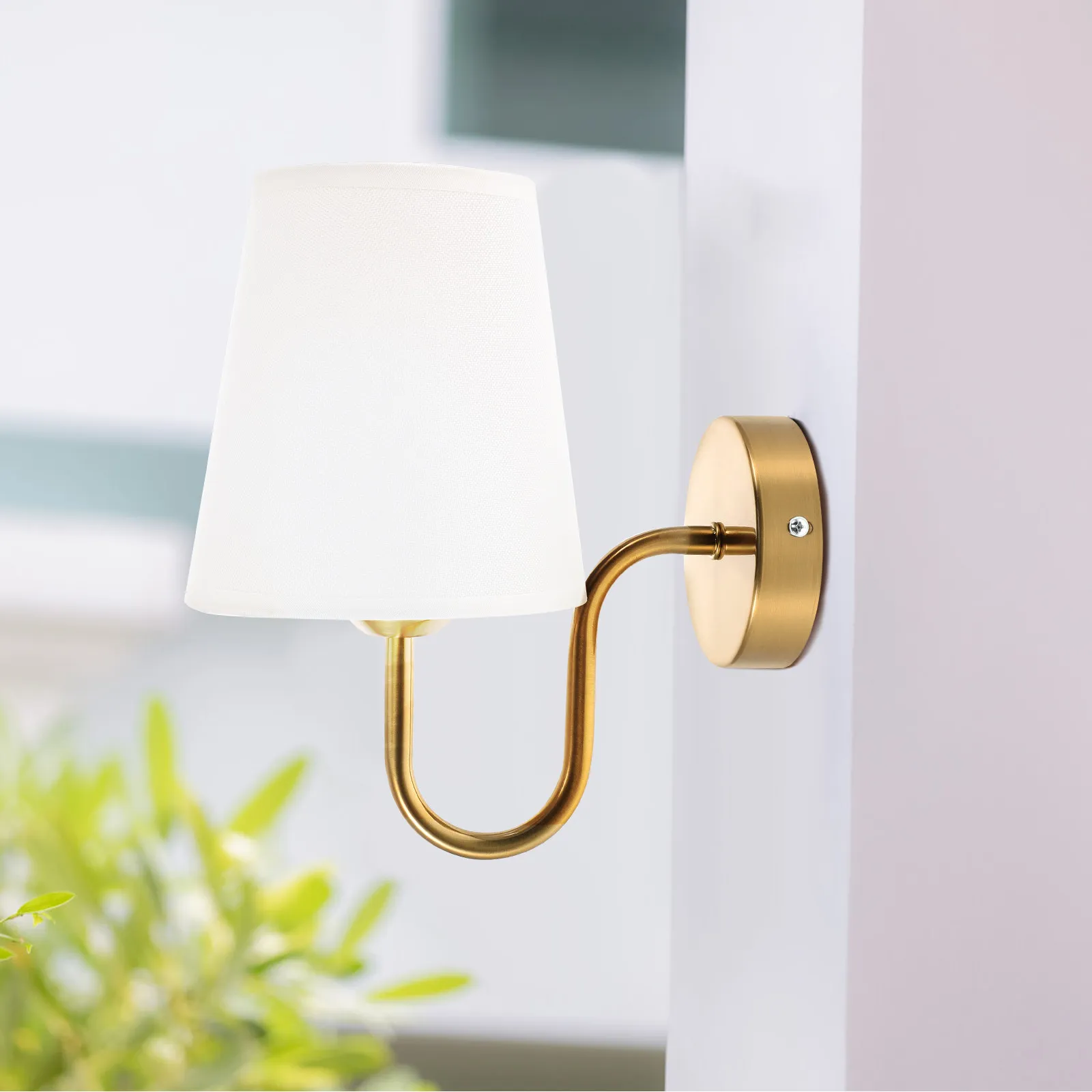 

Черный настенный светильник с тканевым абажуром, рустикальный напольный светильник-колонна для спальни, ванной комнаты, прихожей, декоративное освещение, черный настенный светильник