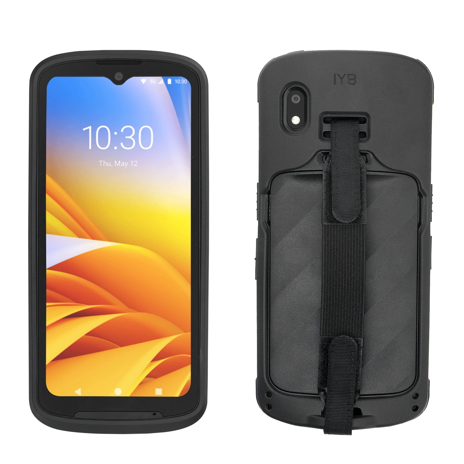 Rubber Protect Cover Replacement with Hand Strap for zebra TC15 TN28 (SG-TC1XTN28-EXO1-01)
