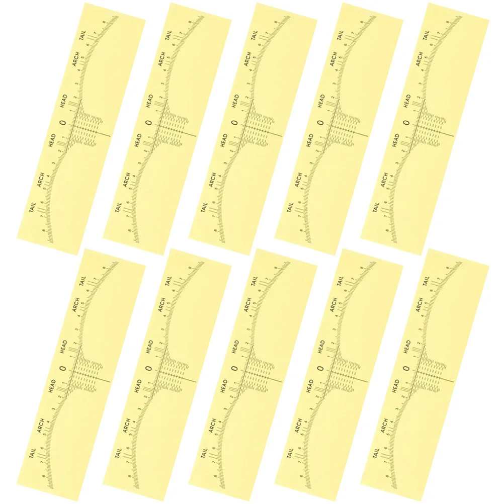 

10Pcs Eyebrow Ruler Positioning Drawing Tools Convenient Shaping Professional Makeup Line Measurement Stencil Kit Microblading