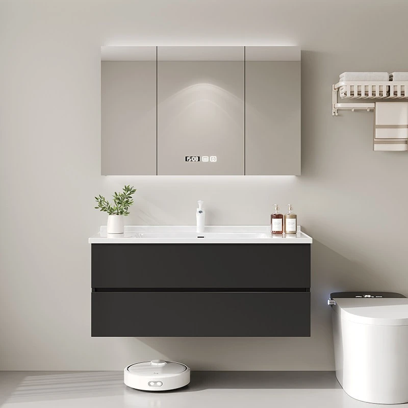 Simple modern bathroom cabinet minimalist design bathroom Wash basin Cabinet combination safety set para baño home furniture