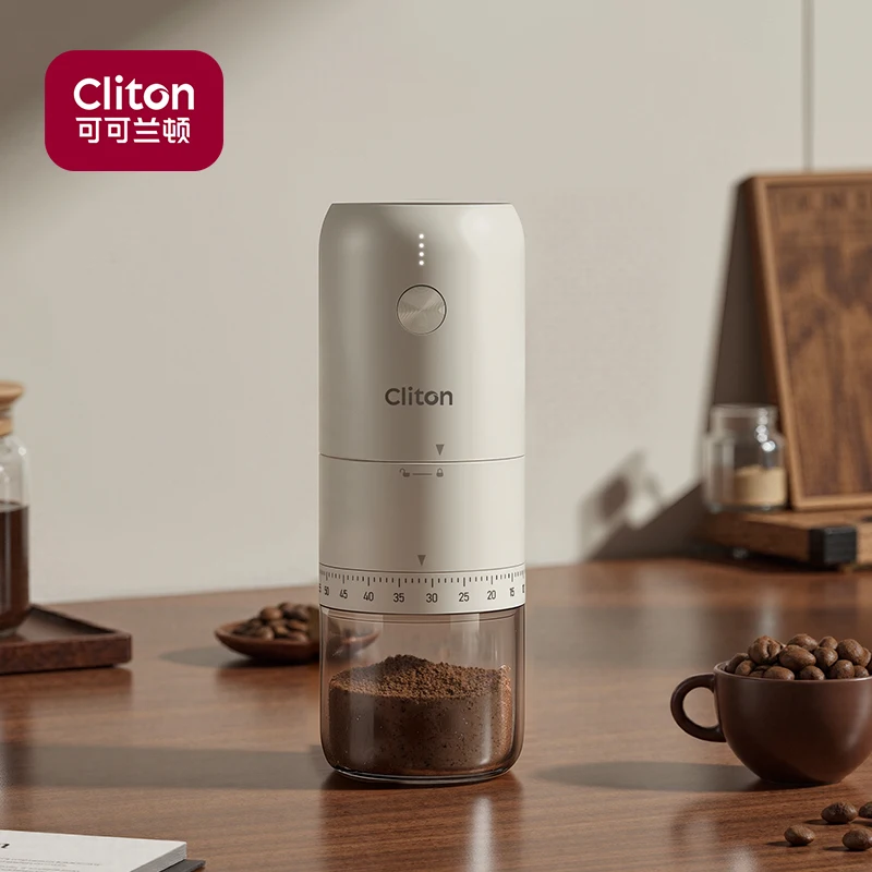 Higher Grinding Speed Portable Rechargeable Coffee Mill USB-C Automatic Electric Coffee Grinder for Office,Camping