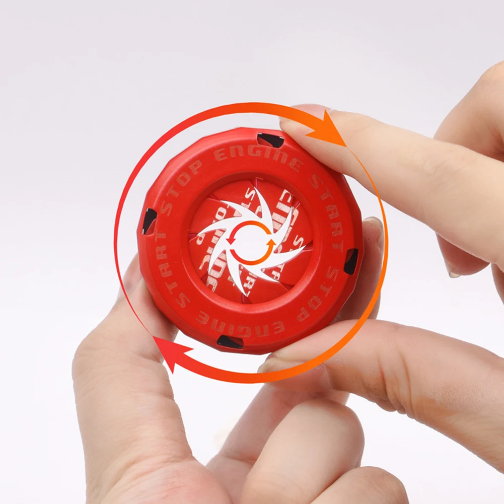 Car Button Ignition Switch Rotating Protective Cover Decoration ABS Button Protective Cover