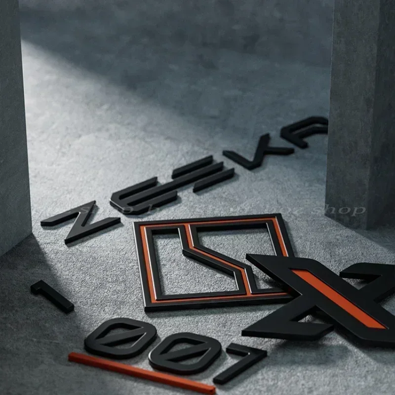 For Zeekr 001/007/X Car Emblem Tail Mark Modification Matte Metal