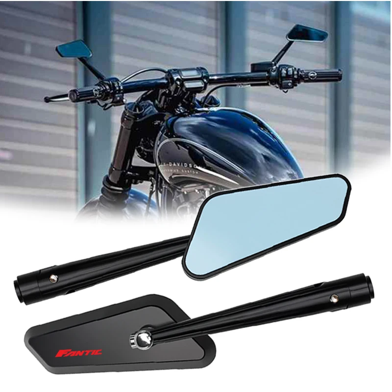 2Pcs Anti-fall Durable Motorcycle Small Rearview Mirrors Rear View Mirror For FANTIC CABALLERO FLAT TRACK 125 250 500 RALLY