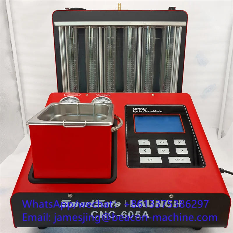 

CNC605A GDI Fuel Injector Cleaner Tester 6 Cylinder Ultrasonic On-Vehicle Cleaning and Testing Machine