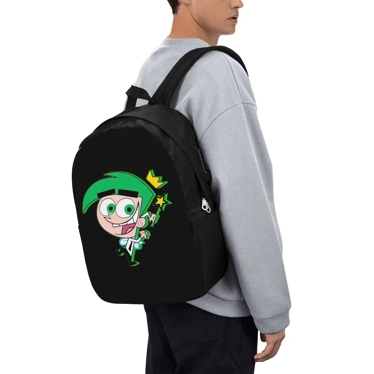 Fairly Oddparents Cosmo Backpack Travel Notebook Bag Computer College Student School Bag Laptop Shoulder Bags for Men Women