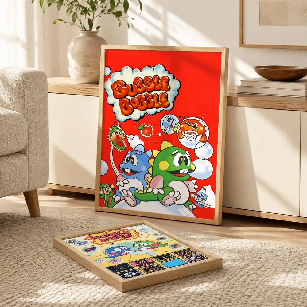 Game Bubble B-Bobble Poster Modern PP Paper Wall Decorative for Cafe Office Bar Home Wall Decor Gift