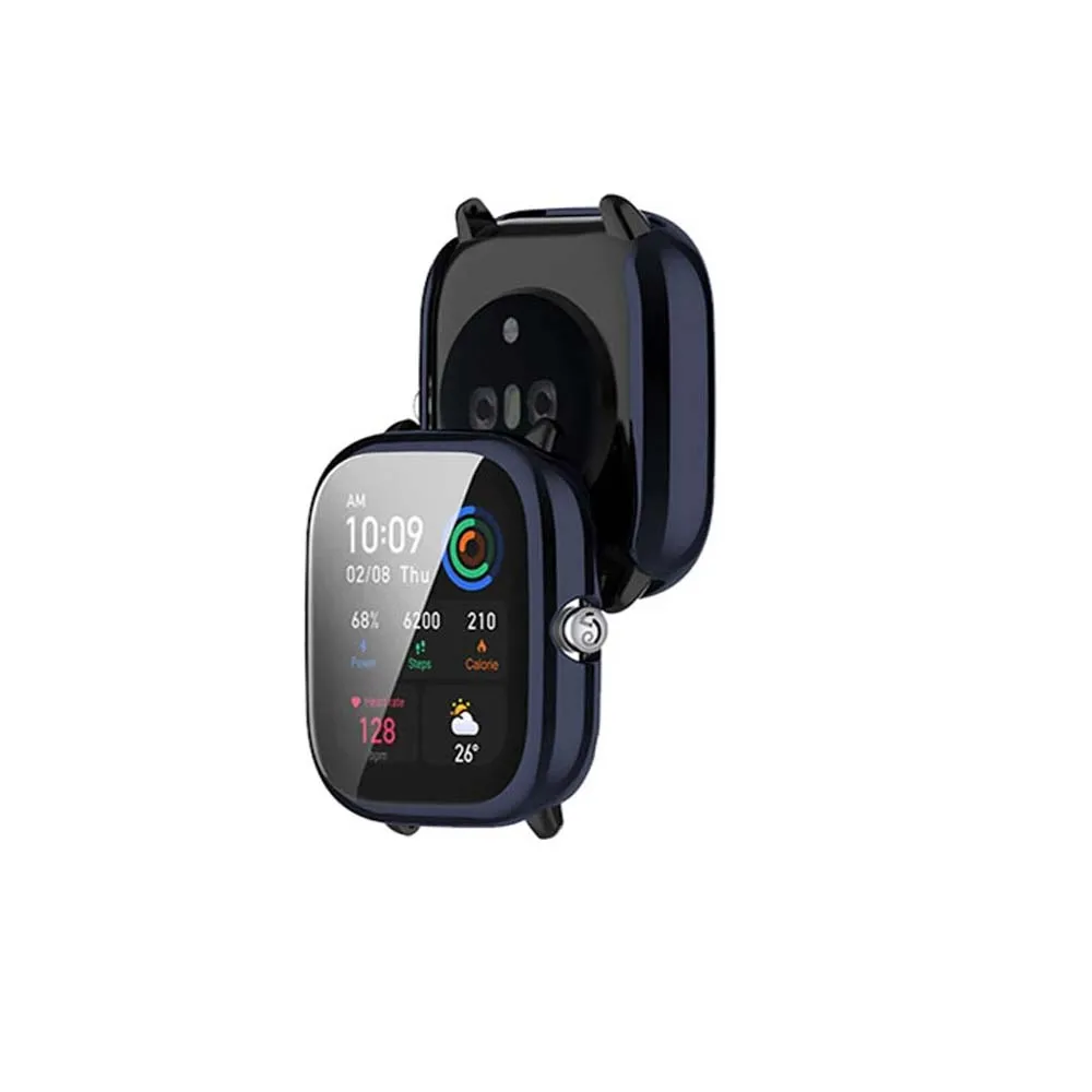 Soft TPU Protective Cover For Amazfit GTS4 Mini Case Full Coverage Protection Shell For Amazfit GTS4 Mini Screen Protector