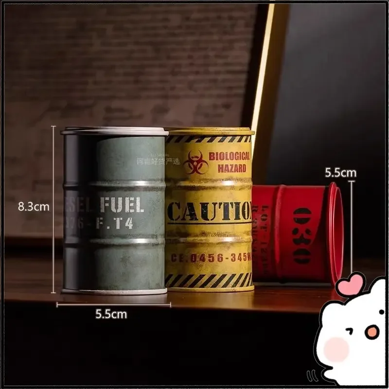 Gulf Oil Racing Car Paint Micro Model Iron Box Scene Decoration Desktop Ornament Storage Tank Home Garden Decor Crafts