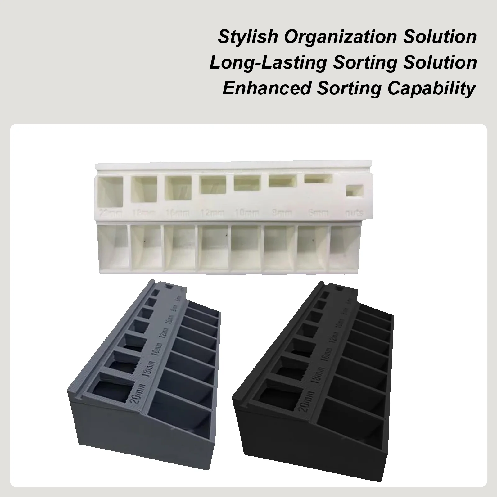 Automatyczny sorter śrub, organizer do śrub M3, skrzynka do sortowania śrub, druk 3D, ergonomiczny organizer narzędzi, pojemnik do przechowywania nakrętek, gwoździ i elementów metalowych.