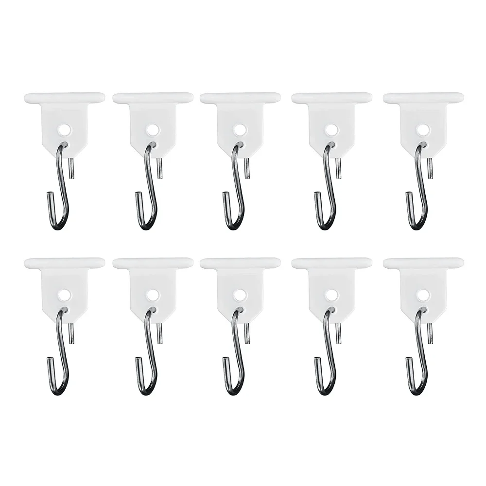 10 Sets Camping Awning Hooks for Caravan Camper Hanging Accessories RV Tent Light Clothes Hangers With Holes S Shaped Hook