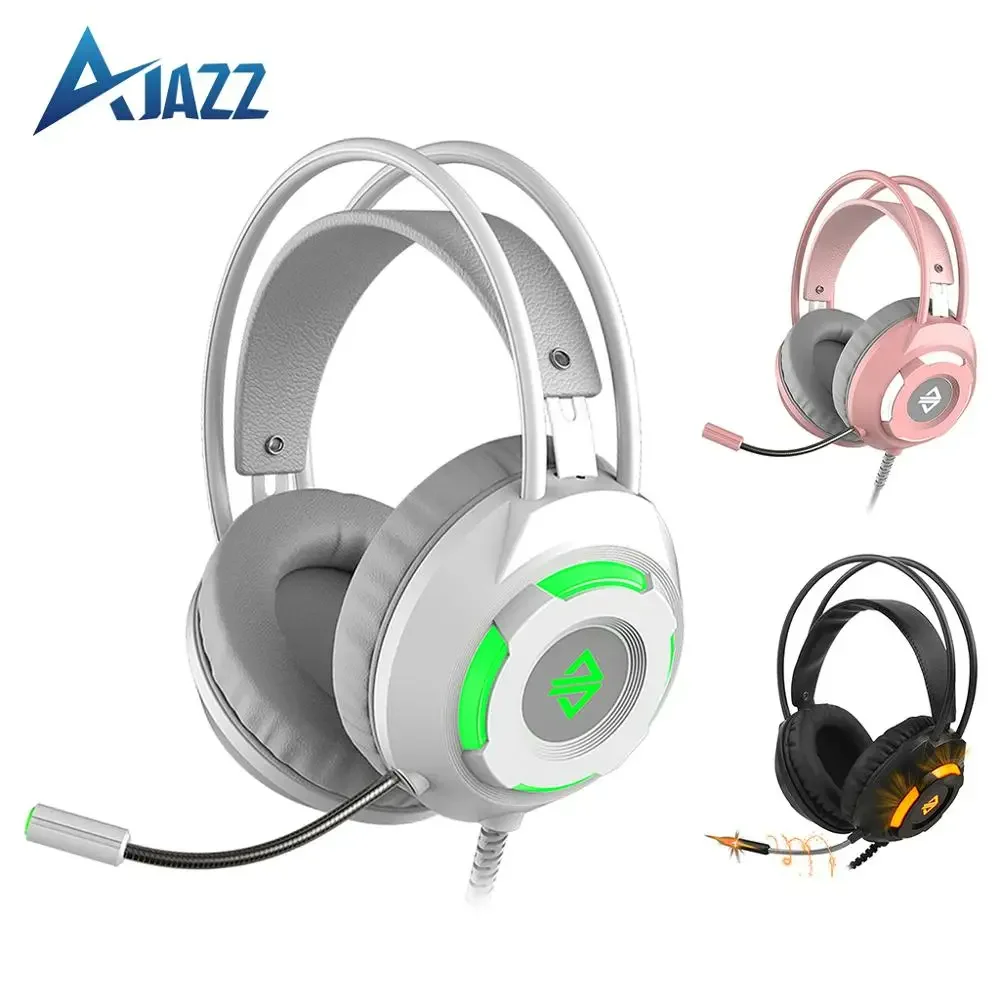 Ajazz AX120 Gamer Gaming Headset Noise Cancelling Headphones with Mic 7.1 Surround Stereo Sound Earphones for PC PS4 XBox Laptop