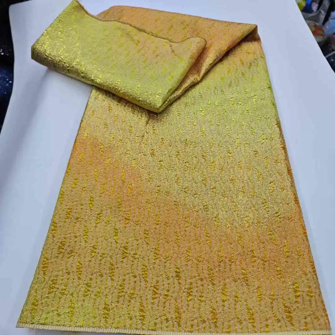 

5 Yards French Jacquard Lace Fabric 2025 High Quality African Brocade Lace Fabric Nigerian Lace For Luxury Women Wedding Dresses