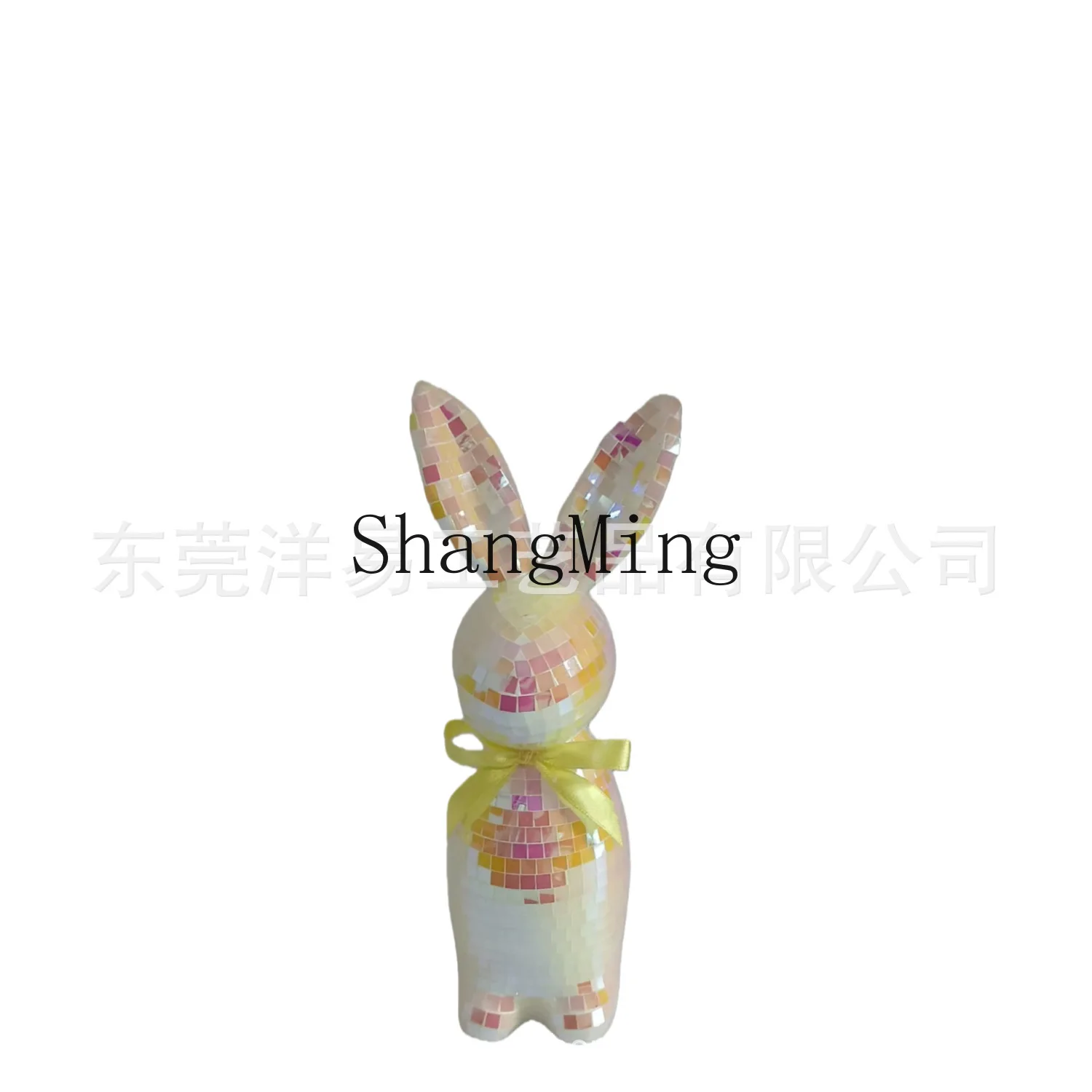 

DSA Easter Bunny Mirror Rabbit Decoration Ornament Resurrection Rabbit Crafts Festive Atmosphere Dress Up