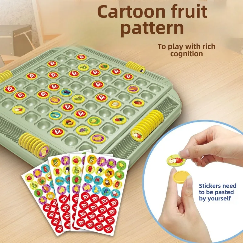 2025 Menti Scacchi Strategia a tema frutta Gioco da tavolo Memoria Partita Giocatore sfida Avventura cognitiva per regali di famiglia e vacanze