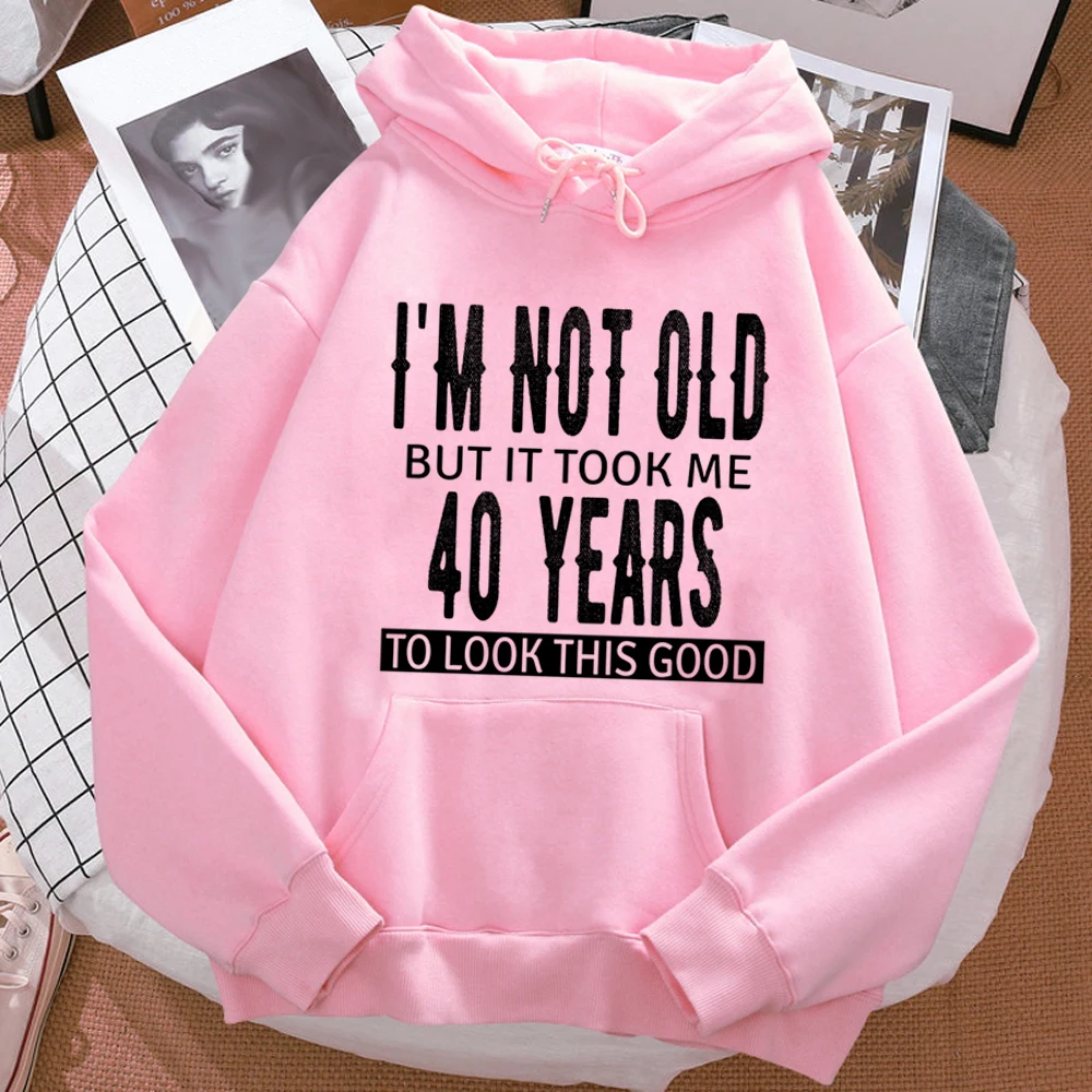 40 Ans 40th Years Birthday hoodies women Winter  y2k aesthetic sweat y2k aesthetic sweater Pullover female japanese sweatshirts