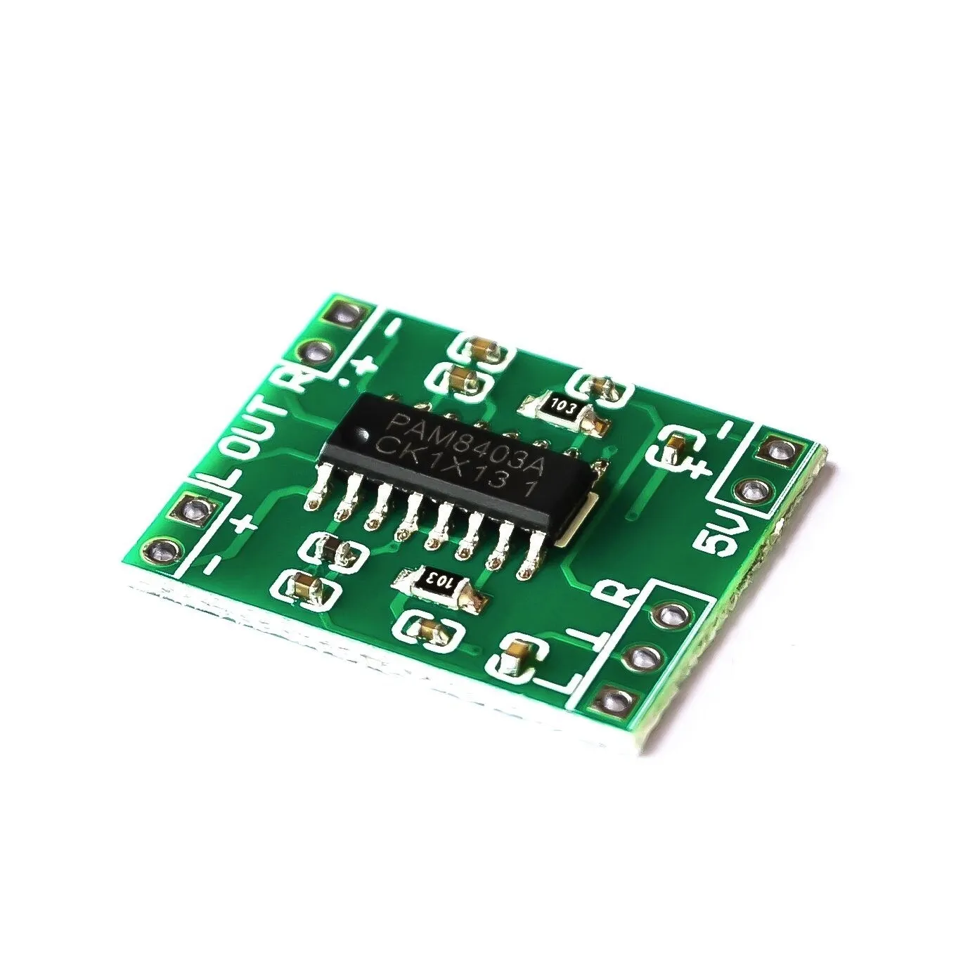 10PCS PAM8403 Super mini digital amplifier board 2 * 3W Class D digital amplifier board efficient 2.5 to 5V USB power supply