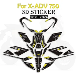 For Honda X-ADV XADV X ADV 750 Motorcycle Protector Tank Pad Kit Wheel Decals Windshield 3D Stickers 2021 2022 2023 2024