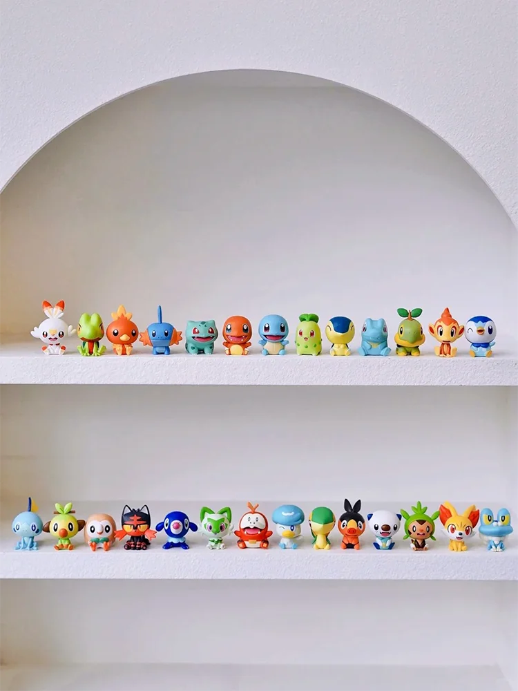 Original Pokémon 30. Jubiläum Blind Box Figur Alle Generationen Starter Pikachu Mini-Ornament Passende Sammlerstücke Geschenk