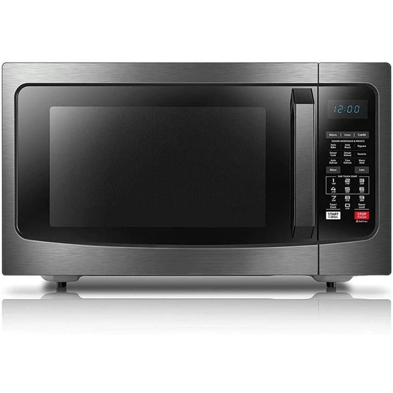 Microwave Oven with Convection Function, Smart Sensor, Easy-to-clean Stainless Steel Interior, 1.5 cu. ft. , 1000W