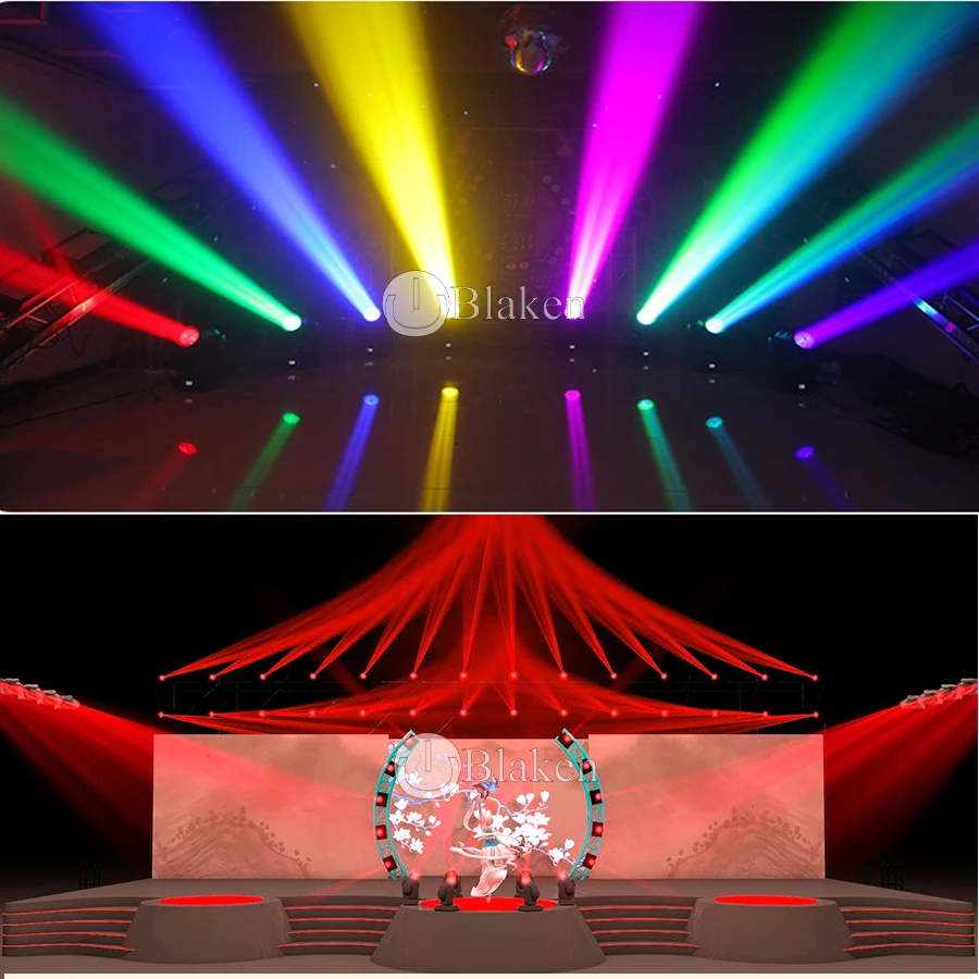 Luz Beam 7R para discoteca, lámpara de cabeza móvil de 230W, 2 piezas, para DJ, Club nocturno, fiesta, DMX, 17 Gobos, 14 colores, sin impuestos