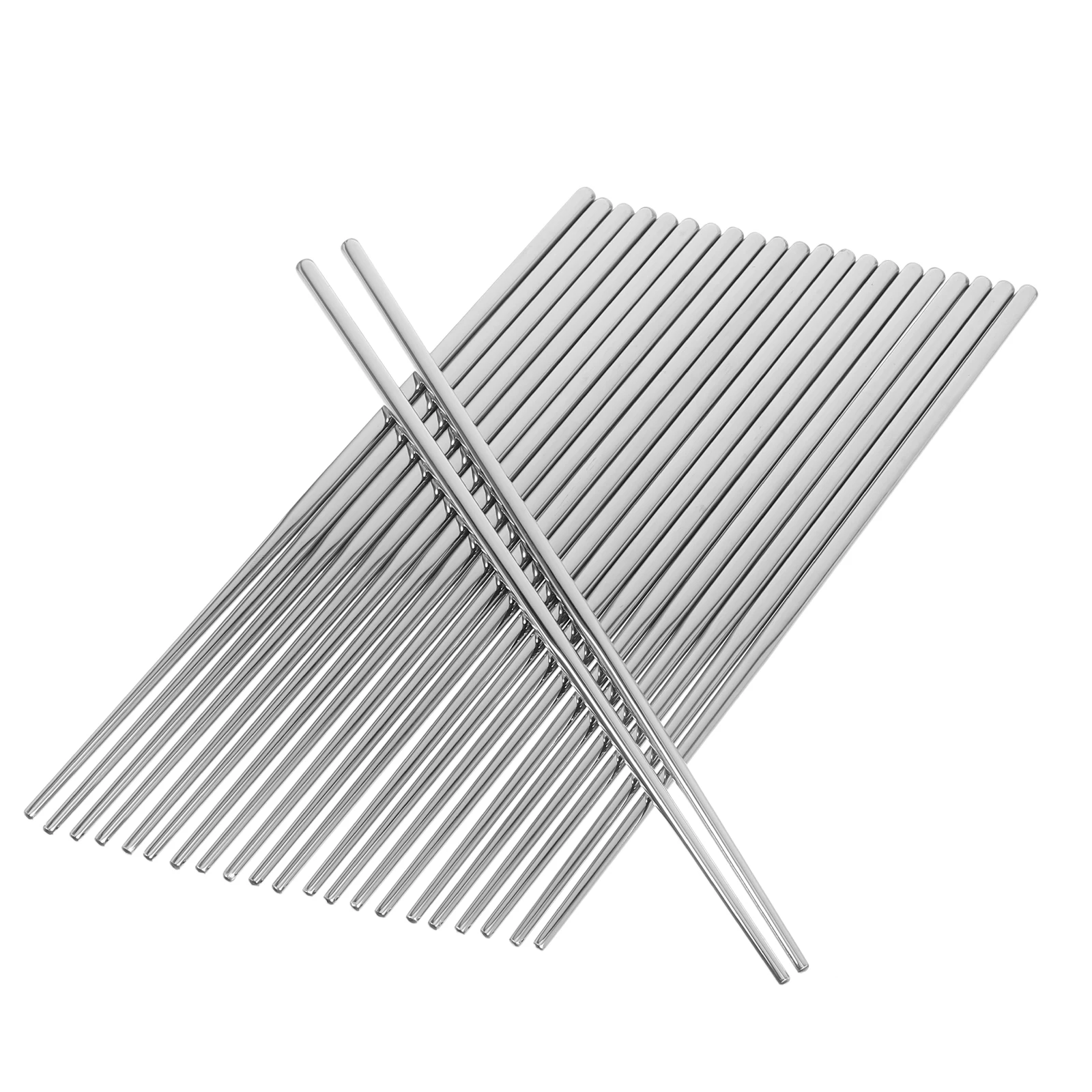

12pcs Stainless Steel Chopsticks Heat Resistant Anti Slip Easy Clean Dishwasher Safe Metal Cooking Asian Household Canteen