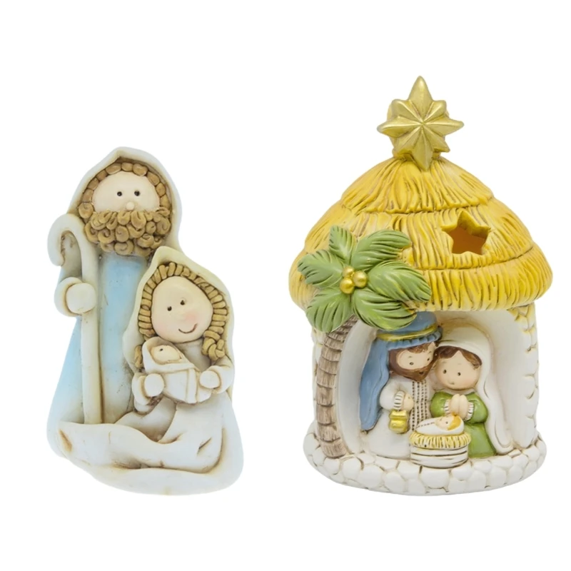 Weihnachtskrippenfiguren, Miniaturen, Ornament, Kirche, Geschenk, Heimdekoration, DropShipping