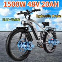 DUOTTS F26 Electric Bike 1500W Dual Motor 48V20AH Lithium Battery City Electric Bicycle Hydraulic Brake 26*4.0 Fat Tire E bike