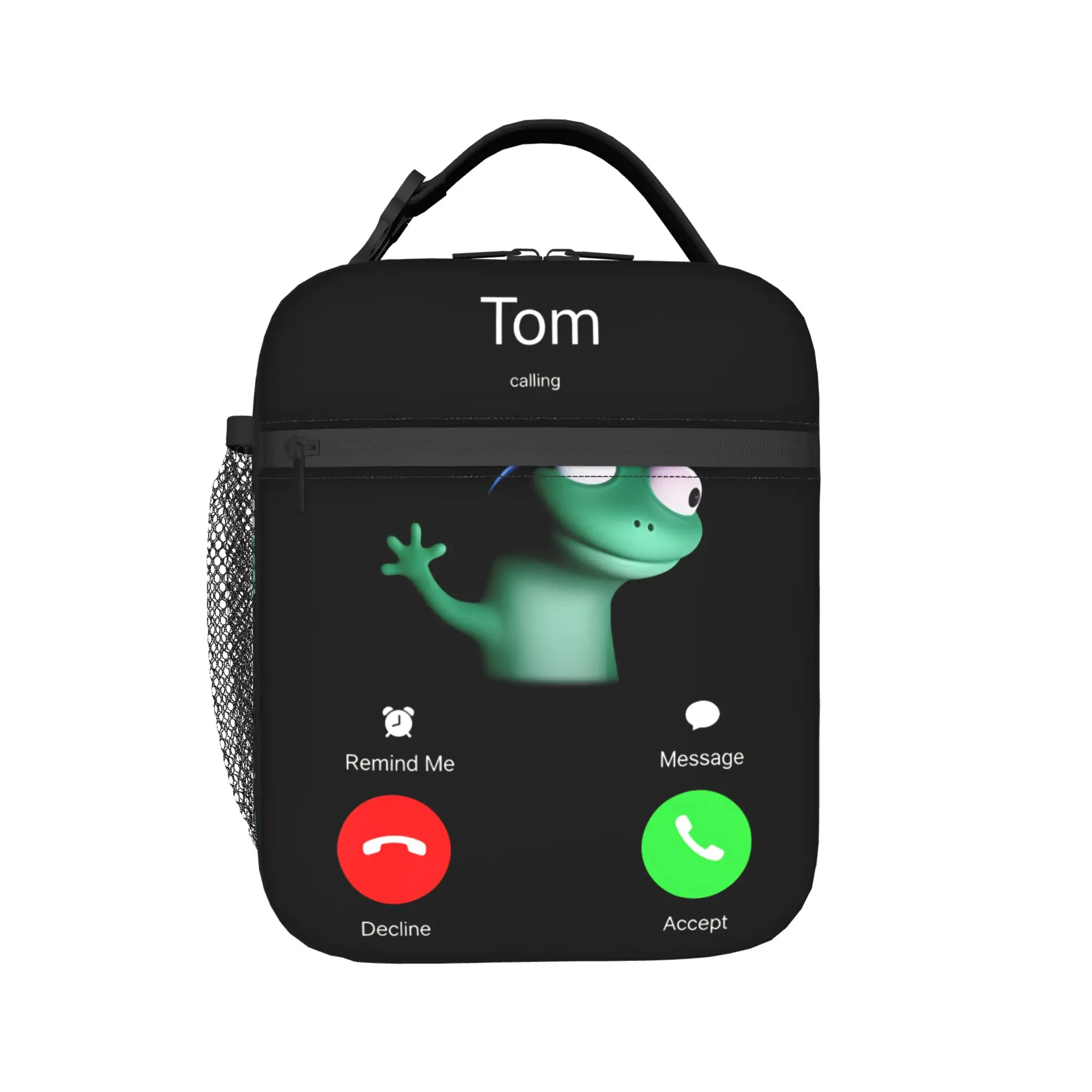 Hoppers Tom Lizard Lunch Bag  Portable Zipper Lunch Box Girls Travel Designer Cooler Bag Vintage Oxford Tote Food Bags