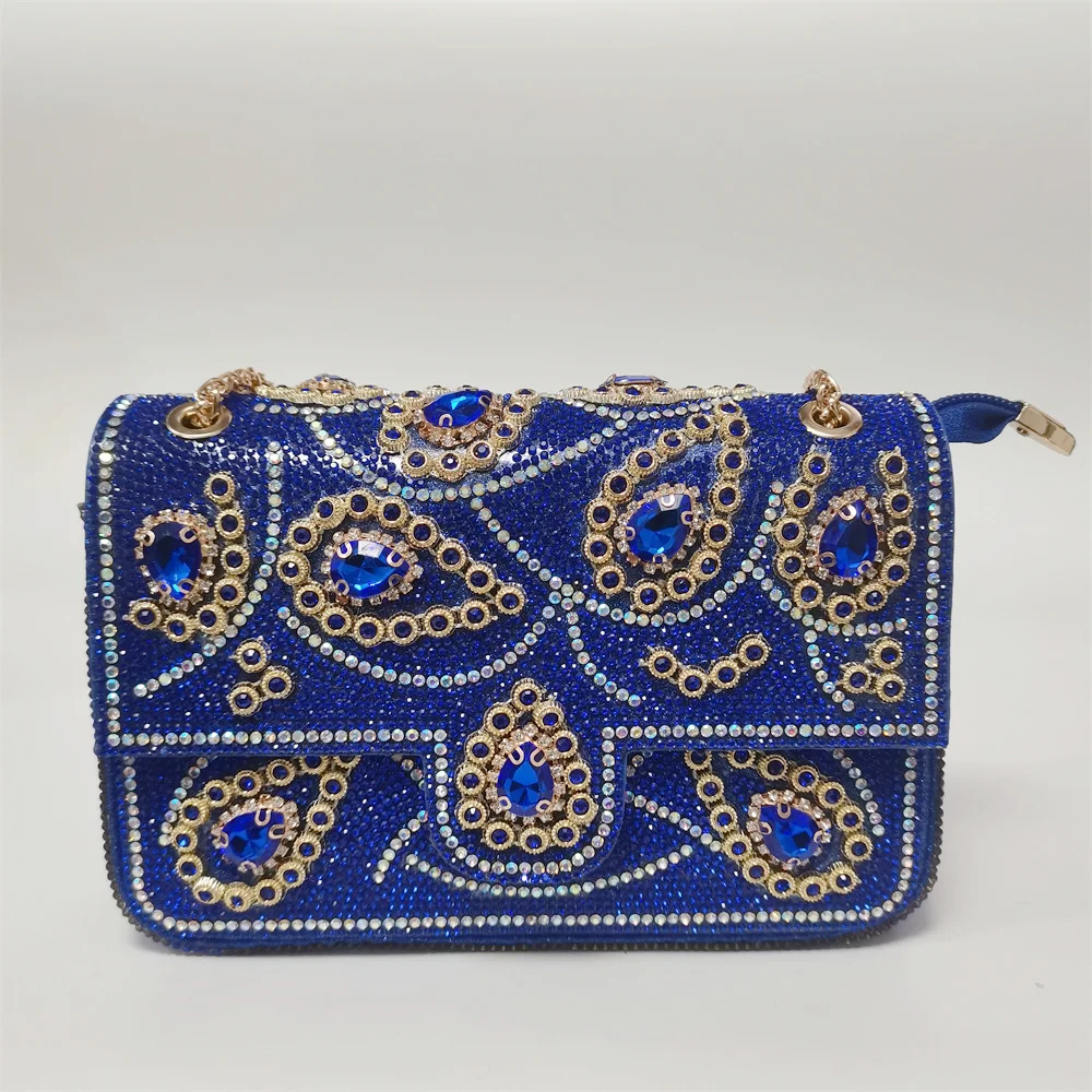 2024 Latest High Quality Women\'s Rhinestone Handbag High quality Lady Shoulder Bag Rhinestones Clutch Bags F302-3