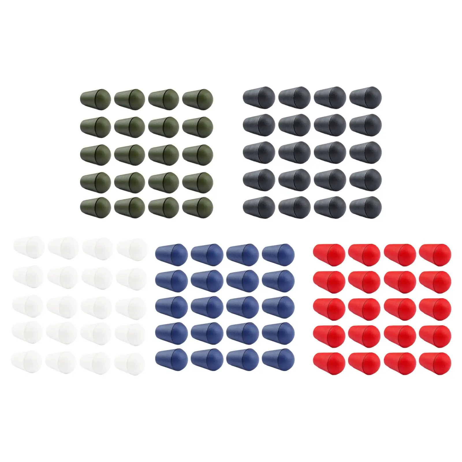 20x Drawstring Stoppers Clothes Accessories with Lid Lock Cord Ends Bell Stoppers for Clothes Bag Sportwear Lanyard Paracord