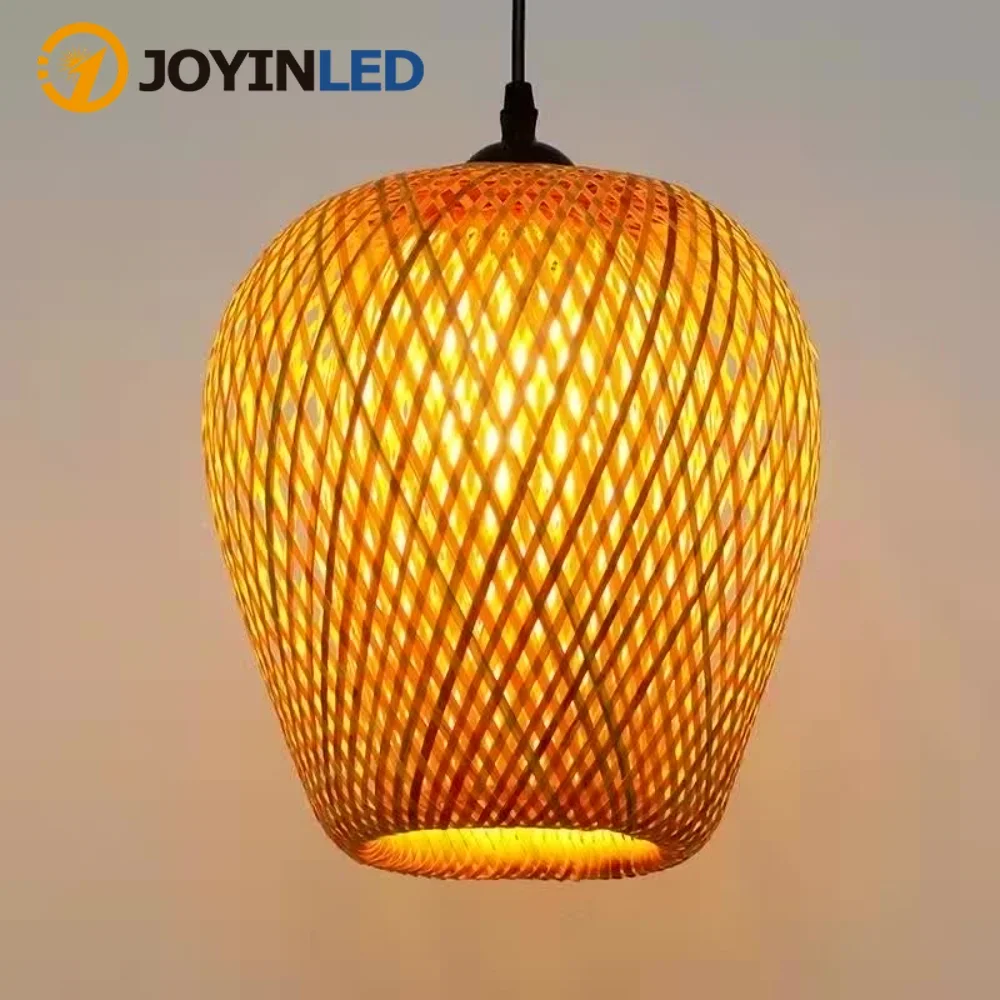 Classic Bamboo Weaving Chandelier Lamp Wall Sconce Light Fixture For Bathroom Bedroom Kitchen Living Room Hallway Home Decors