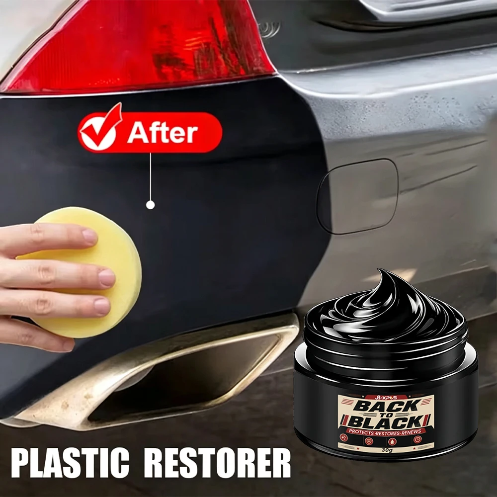 Car Plastic Renovator Cream Black Trim Restorer Gloss Brightness Coating Long Lasting Waterproof Coating Auto Detailing YT2039