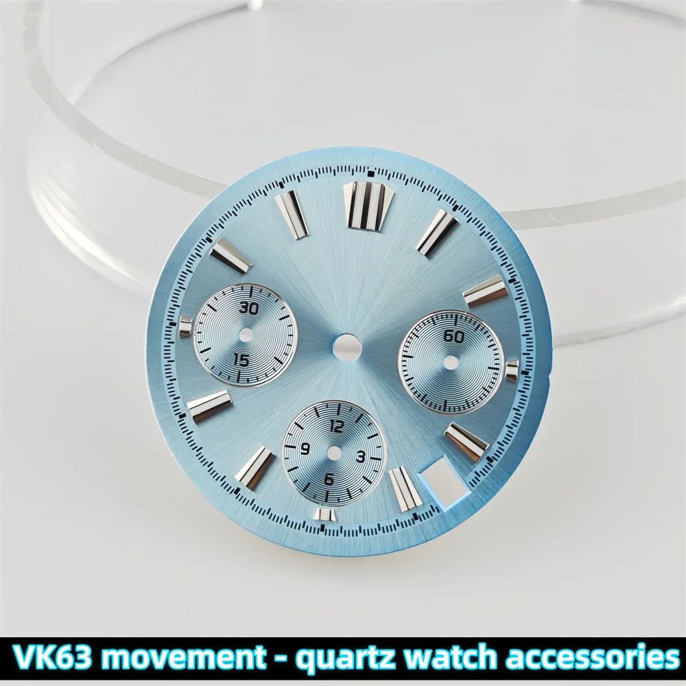 VK63 quadrante BGW9 quadrante luminoso GS temporizzazione multifunzionale orologio al quarzo modifica puntatore personalizzato fai da te accessorio orologio dimensioni 29.5mm