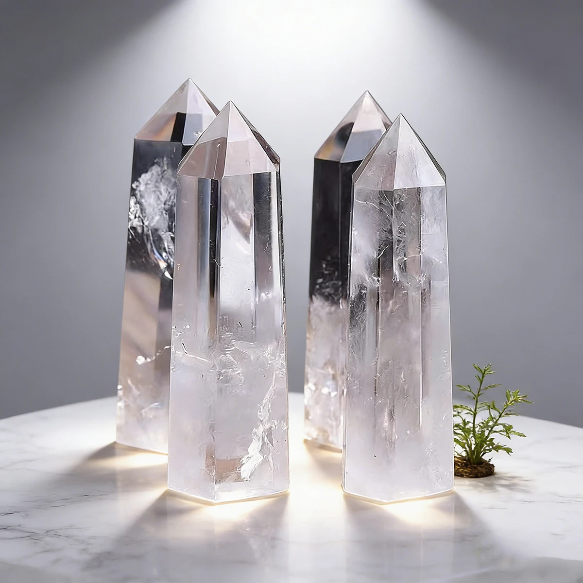 1 unidad de cristal de cuarzo natural brasileño, cristal blanco, cristal curativo brasileño, adornos de cristal, decoración del hogar, chakra, selenita