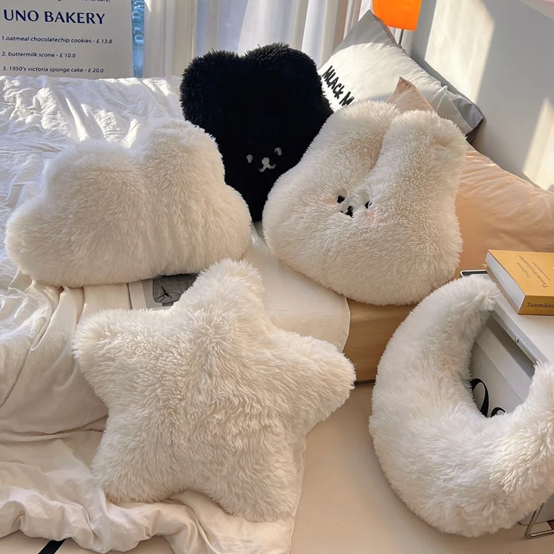 

Cream Rabbit Doll Sleeping Cloud Star Plush Doll Pillow Birthday Gift Girl Cushion