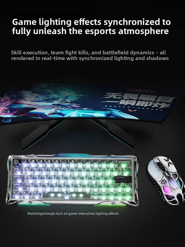 GravaStar X Pro Wireless Gaming Mouse Hollow‑Out Metal Shell Tri‑Mode PAW Sensor RGB Light Lightweight Mice For PC Esports Gamer