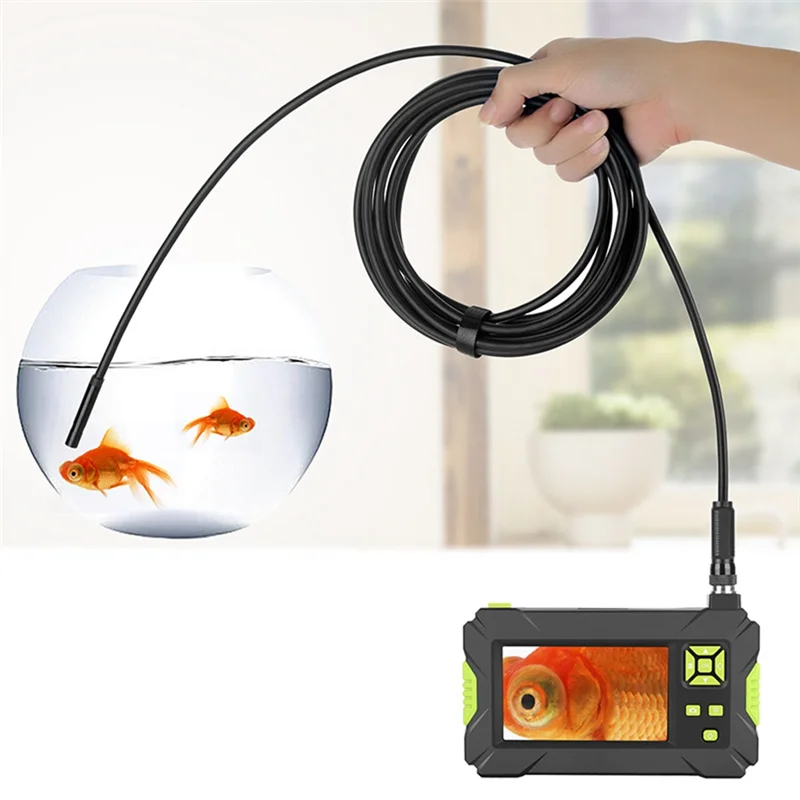 Y43A-HD Borescope พร้อมไฟ LED 8 มม.เลนส์ท่อกล้องตรวจสอบภาพกล้องวิดีโอ Endoscope Hard CABLE
