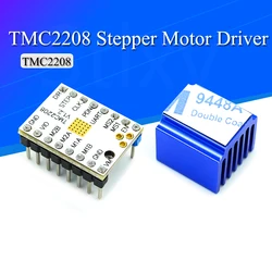 3D Printer TMC2208 Stepper Motor Driver V1.2 Stepper Driver Module with Heat Sink Screwdriver for 3D Printer Controller