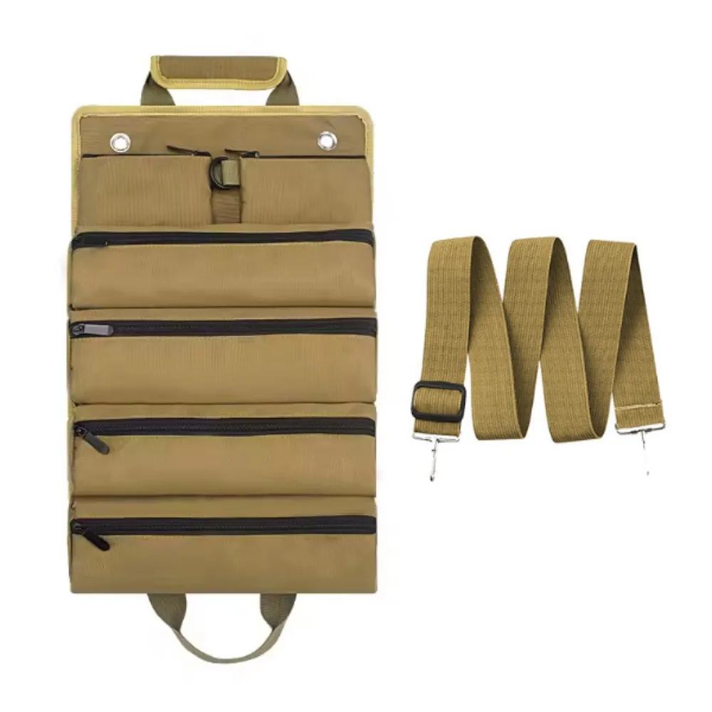 

Multi-Purpose Multi Pocket Tool Storage Bag Rolled Zipper Pockets Hardware Tool Bag Large Capacity Tool Organizer Bag Mechanic
