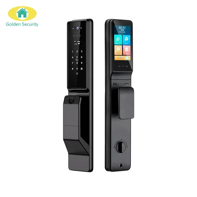 X6 wholesale 3d face recognition fingerprint smart camera door lock with camera wifi video doorbell function tuya T31