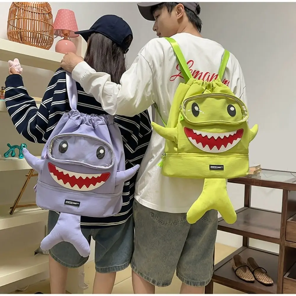 Waterproof Backpack Quick Dry Lightweight Design Sports Backpack Multi Compartment Wet Dry Separation Swimming Bag Outddoors