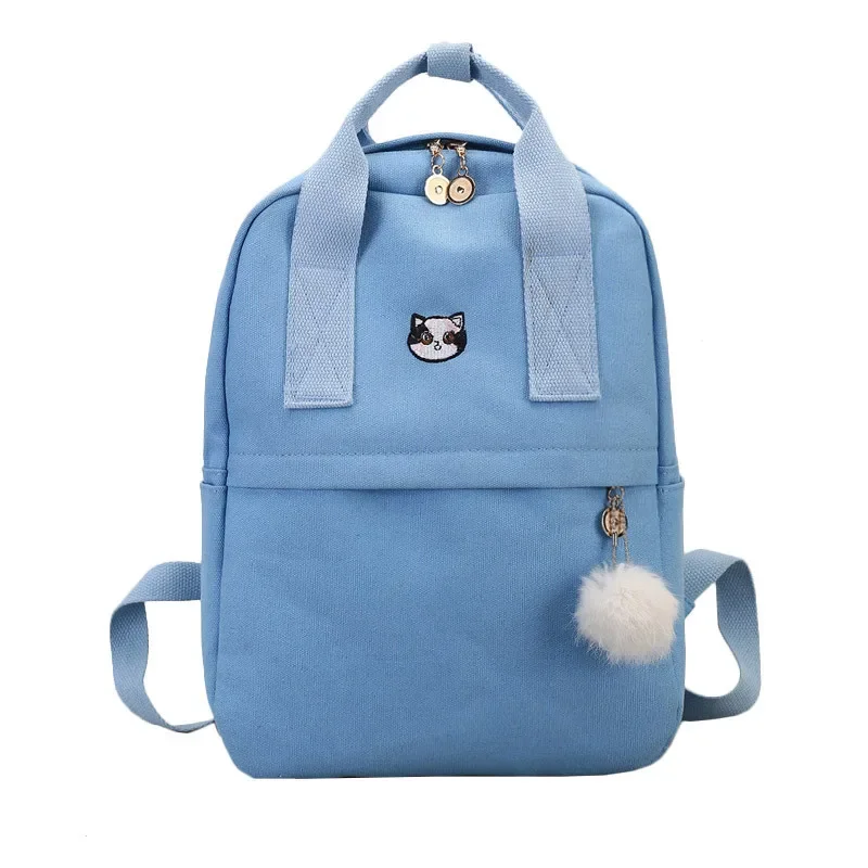 

Women Backpack for School Teenagers Ladies Canvas Fabric Backpack Bookbag Mochila Feminina Bolsa