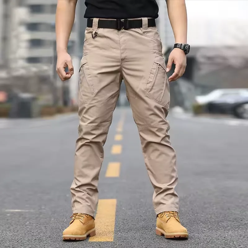 Neue Arbeit Taktische Hosen Männer Casual Cargo Hosen Sommer Multi-tasche Wasserdichte Hose Arbeitskleidung Wandern Ausbildung Hosen Männlich – Detail 2