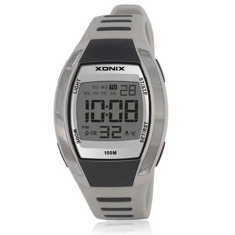 Classic Irregular Student Digital Temperament Electronic Watch Multifunctional Luminous Waterproof Swimming Chronograph Watch