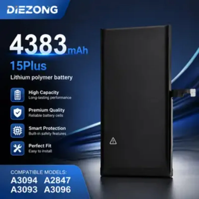 for iphone A3093/A3096 battery 15Plus  4383mah High-Quality High-Performance Fast Shipping