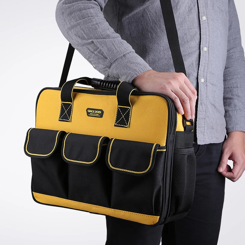 Travel Canvas Tool Bag Portable Large Capacity Tool Bag Electrician Outdoor Camp Bolsa Herramientas Tools Packaging BD50TB