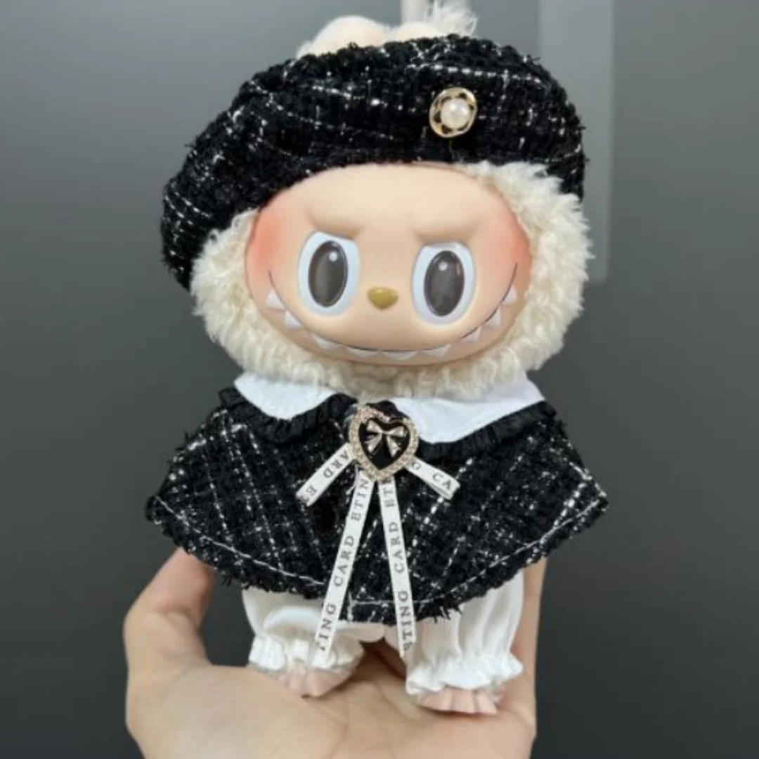 

For 17cm Labubu Plush Doll Skirt- Adorable Skirt Set for DIY Clothes Accessories Gift