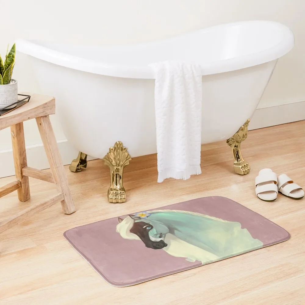 

Magic horse Bath Mat Bathroom Accessories Sets Luxury Non-Slip Pad Bathroom Rugs Bath Rugs Mat