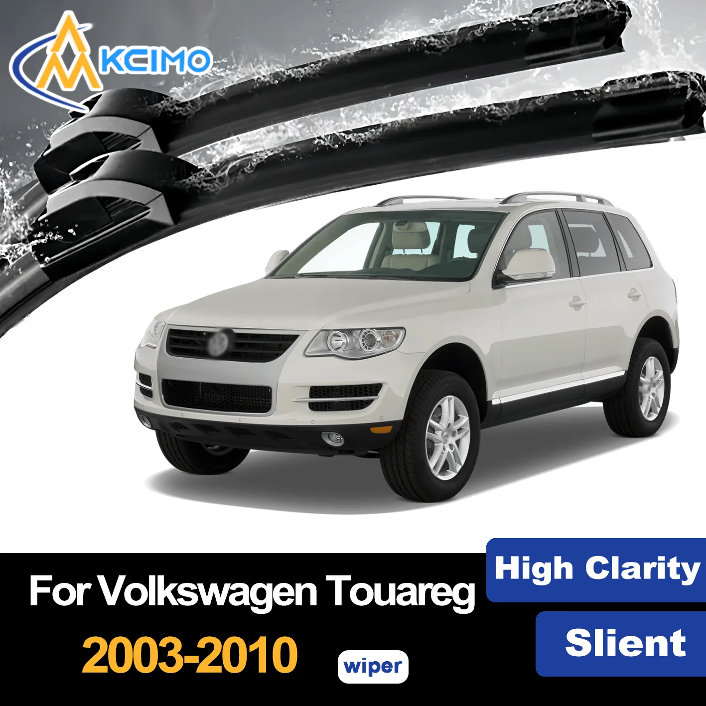 

Front Wiper Blades for Volkswagen Touareg 7L 2003–2010 2004 2005 Premium Car Windscreen Windshield Window Wiper Accessories